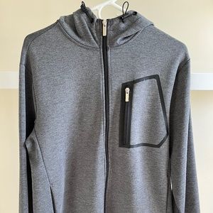 Banana Republic Polyester Grey Gray Tech Hoodie Medium M
